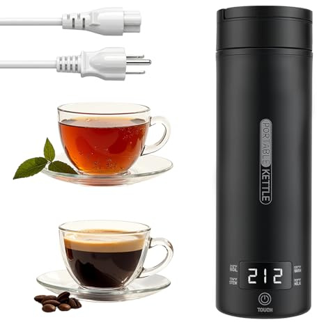 Portable Electric Kettle For Travel, 120V, 450ml, 4 Temperature Control
