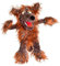 Living Puppets Wolf-Siegfried Handpuppe, 57 cm, Bespielbares Maul, Handeingang am Bauch