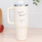 Wanapix | Taza Térmica XL Personalizada de Doble Capa | Capacidad 1,2 L | Conserva Frío y Calor Horas | Color Blanco | Personaliza mediante Grabado | Mamá