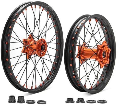 TARAZON 21 19 CNC Vorderrad Hinterrad Felgen Felgensatz Radnabe Radsatz für EXCF EXC SX XC-W SXF SXS XC-F 125-540 für HUSABERG für HUSQVARNA für GAS GAS 125-450 für Sherco SC SE SCF SEF 125-500