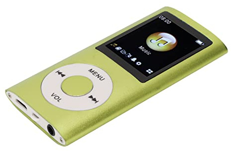 TIKATARER Lettore MP3 da 32 GB, Lettore Musicale Portatile, di qualità Audio Lossless con Altoparlante, Radio FM e Supporto Playlist, Fino a 64 GB, Ideale per Sport, Corsa e Ascolto di Musica (GREEN)
