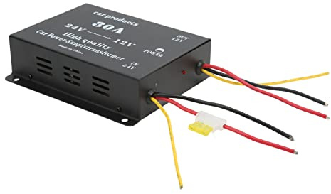 Generic 12-V-Abwärtswandler, Geräuschloses DC24V-auf-12-V-Reduziermodul für Autoradio, LCD-Fernseher, Walkie-Talkies für Busse und LKW (30A)
