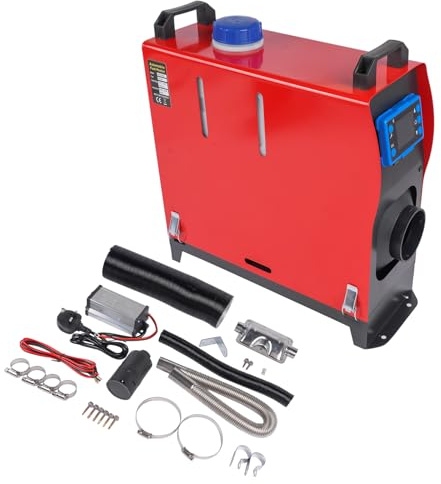 GLOSSY AUTO PARTS 12V 24V 220V 8KW Chauffage Diesel à air Chauffage à air avec écran LCD et Application Bluetooth pour Voitures, Camping-Cars et Bateaux