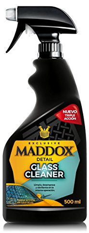 Maddox Detail - Limpiacristales Coche, Triple Acción, Desengrasa y Abrillanta Alta Eficacia | Ideal como Limpia Mosquitos para Coche | Repele el Agua de los Cristales | Glass Cleaner 500ml