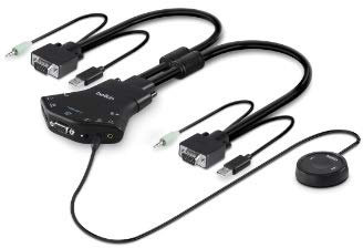 Belkin f1dn102 V-3uk Secure Flip VGA KVM Switch