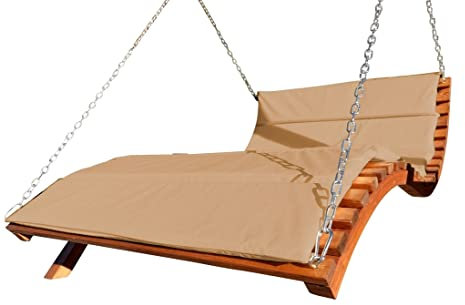 Design Hollywoodliege 'Aruba-Lounger' aus Holz Lärche (ohne Gestell) von AS-S, Farbe:Braun