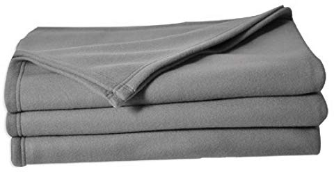 Fleecedecke Polyester – Stahl 220 x 240 cm – POYET Mote – Kollektion POLECO