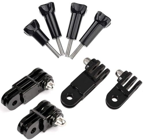 ShipeeKin 3-Way Adjustable Extension Arm Swivel Straight Joints Bracket Long and Short Connections with 4 Thumb Screws for Gopro Hero Series, SJCAM, GeekPro ect.