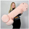 mikamax, Penis Kissen 100 cm, XXL Kissen, Custom Body Pillow, Rosa, Beige, JGA Plüschpenis, Boyfriend Kissen, Junggesellenabschied Ideen.