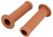 KSTE 2ST 22mm Universal-Weinlese-Motorrad Lenkergriffe Stern-Dekor Griff Bar Ends (Gelb Braun)