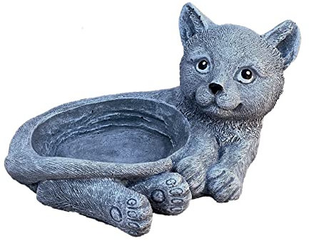 stoneandstyle Tränke Napf Katze Steinguss frostfest wetterfest
