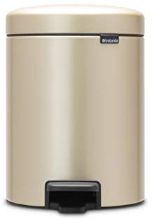 Brabantia Mülleimer, Stahl, Metallic Gold, 5L