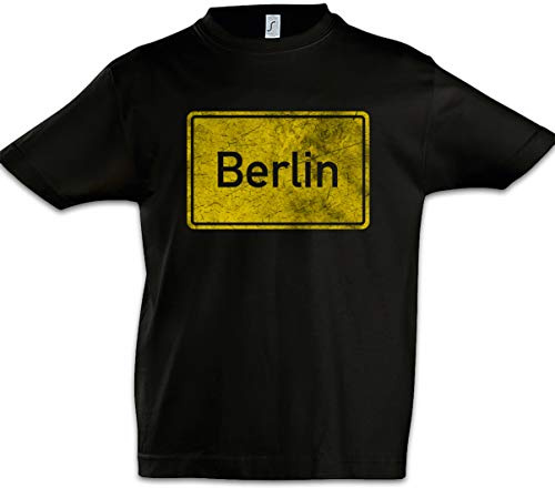 Urban Backwoods Berlin Road Sign Jungen Kinder Kids T-Shirt