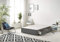 Bed Centre Flexby Divan Bed Base Only with 2 Drawers (Same Side), No Headboard - Available in 3FT, 4FT, 5FT and 6FT (4FT6 Double, Linen Grey Fabric)