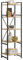 tectake® Bücherregal im Industrie-Design, offenes Regal mit 5 Ebenen, Vintage Standregal mit Kippschutz, Regal schmal für Büro Wohnzimmer Küche, 47,5x34,5x151,5 cm - Industrial Holz hell, Eiche Sonoma