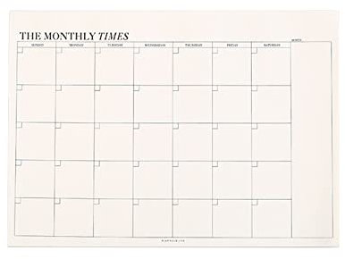 60 fogli/planner mensile, 245 x 175 mm, fogli da strappare, per casa e ufficio, pianificatore di produttività per studenti universitari, casa e ufficio