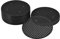 sourcing map Flower Pot Hole Mesh Pad 4.7 Inch Bonsai Plant Bottom Round Plastic Soil Grid Screen Mat, Black Pack of 20