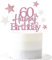 Glittery 60th Happy Birthday Cake Topper with Star,60 Birthday Cake Toppers Party Decorations Party Supplies for Women Rose Gold