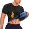 Bingrong Sauna Shirt Herren Abnehmen Schwitzanzug Sauna Weste Bauchweg Body Shaper Neopren Körperformer Saunaanzüge Shirt Fitness Korsett Schwitweste Shapewear Tank Top (Schwarz, L)