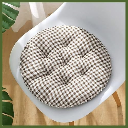 Cojín De Silla Tatami Cojines para Asiento, Espesar Suave Respirable Cojín, Patrón Redonda Cojin para Sofá, Colchoneta para Cocina Jardín Patio Oficina En Casa (Color : X, Size : 30 * 30CM)