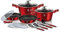 BerlingerHaus Metallic Line Kochtopfset 13-teilig Rot