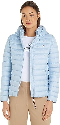 Tommy Hilfiger Piumino Donna Padded Invernale, Blu (Breezy Blue), XS
