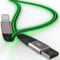 LED [Apple MFi Certified] iPhone Charger, Led Breathing Light Lightning Cable Fast Charging Cord Compatible iPhone 14 Pro Max13/12/11 Pro Max/Mini/XS MAX/XR/XS/X/8/7/Plus iPad AirPods 6ft,Green