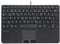 Perixx PERIBOARD-525 DE, Kabelgebundene Mini USB Tastatur mit Touchpad - X Type Scherentasten - 28,4 x 18,2 x 2,8 cm - 2 x integrierter USB-Hubs - DE Deutsches Layout