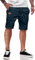JMIERR Cargo Shorts Herren Baumwolle Chino Shorts Herren Sommer Freizeit Chino Stretch mit Taschen Blau XL