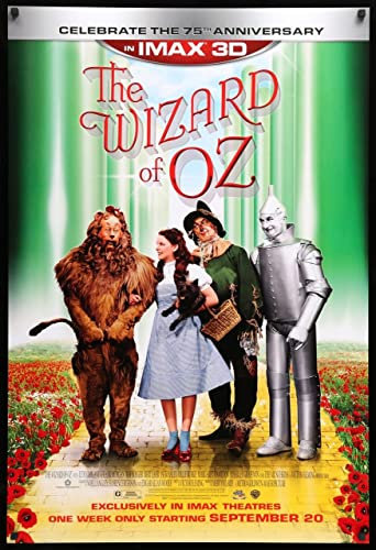 THE WIZARD OF OZ 1939 1 Poster A3 - Filmkunstposter in verschiedenen Größen für Wohn- oder Schlafzimmerideen. Randlose Kultfilmbilder, klassische ikonische 70er, 80er, 90er Jahre, Vintage-Retro-Wandd