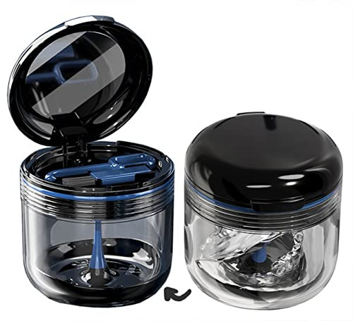 MURRI&MURRDI Compact Dental Appliance Organizer, BPA-Free Leakproof Retainer Case with Strainer Basket, Hygienic Travel Soaking Container for Dentures, Aligners, Night Guards, Black