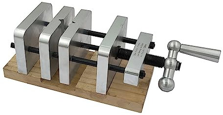 Stift-Zentrierschraubstock zum Bohren von Mittellöchern in Stiftrohlingen auf einer Bohrmaschine