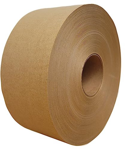 8 Rollen Nassklebeband unverstärkt 70 mm x 200 lfm, 100% recyclebares Klebeband, sehr belastbar, Papierklebeband, Paketbänder, Kraftpapier, nassklebend, Herstellung aus nachhaltigen Quellen