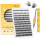 QUEWEL Cluster de Cils de Longueur Mixte, Aspect Naturel, Faux Cils, Extension de Cils DIY Durable et Réutilisable, Bande Mince pour Un Usage Personnel Domestique(FD02)…