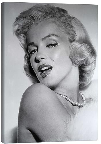 Posterlounge Marilyn Monroe Leinwandbild 30 x 40 cm Grau Wandbilder Wanddeko