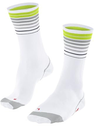 FALKE Unisex Fahrradsocken BC Impulse Reflect U So Funktionsmaterial antiblasen 1 Paar, Weiß White 2007, 46-48