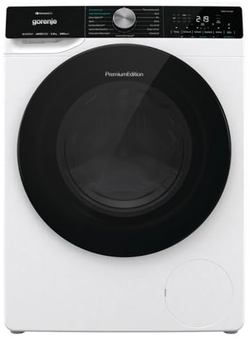 Gorenje WNS 94 AAT3 Waschmaschine mit Dampffunktion / 9 kg / 1400 U/AutoDose/ConnectLife WiFi/Anti-Fleckenprogramm/Total AquaStop/Inverter PowerDrive Motor/Edelstahltrommel/EEK A