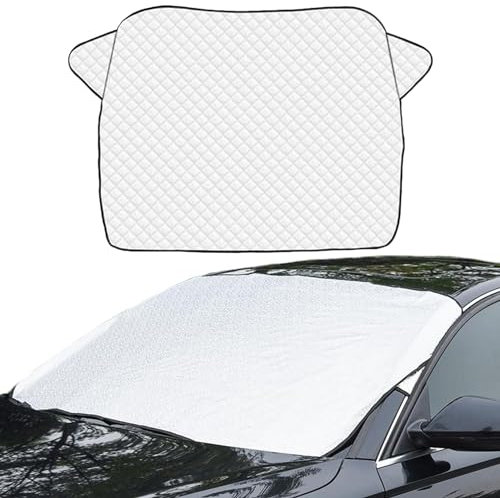 DKDDSSS Protector de Parabrisas, Protector para Parabrisas, Protector Parabrisas, Parasol Coche Delantero, Cubierta de Parabrisas Coche Protege de Hielo Nieve, Funda Plegable Parabrisa Delantero