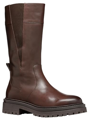 Geox D Iridea D, Stivali alla Moda Donna, Marrone Scuro, 38 EU