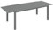 Outsunny Table de Jardin Extensible Table Tables à Manger de Patio en Aluminium rectangulaire pour 6-8 Personnes, Charge Max. 50kg, dim. 180/240L x 94l x 73H cm, Gris