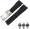 ORKDFJ Ersatz-Uhrenarmband aus Silikonkautschuk, 21 mm, für Rolex Deepsea Sea-Dweller 126660, Blau/Schwarz, Tauchsportarmband, kostenloses Werkzeug, 20 mm, Achat