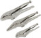 Sealey Premier 3pc Locking Pliers Set with Storage Pouch - AK6876