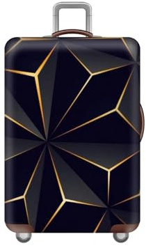 Shengxi Elastisch Kofferhülle Kofferschutzhülle Reisekoffer Hülle Gepäck Cover mit Reißverschluss Waschbare Staubdichte Kofferbezug Cyberpunk Stil Trolley Case Schutzhülle 18 bis 32 Zoll (M)