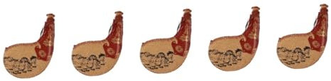 PRETYZOOM 5St Alter Wasserbeutel Outdoor trinkflasche wassersack Trinkbeutel für unterwegs Reise Wasserbeutel Vintage Bota-Tasche Wasserflasche Bota-Tasche für Wein Likör- Leder