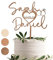 Cake Topper Hochzeit Personalisiert, Deko Hochzeitstorte, Tortendeko Hochzeit, Hochzeitstorte Deko, Tortenstecker Hochzeit, Hochzeitstorte Topper(Herz mit Datum)