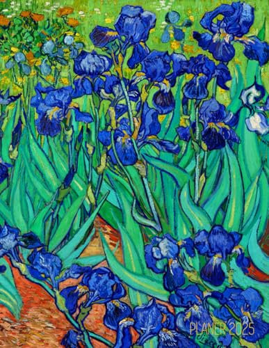 Vincent van Gogh Monatsplaner 2025: Iris | Planer mit Raum für Notizen | Post-Impressionismus | Januar - Dezember 2025 mit Wochenansicht | ... Terminpläne | Agenda Organizer Terminplaner