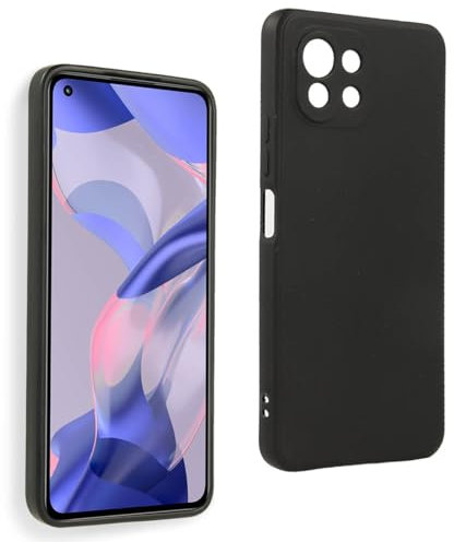 Cover in Gel TPU Nera per XIAOMI Mi 11 Lite - 11 Lite 5G - 11 Lite 5G NE, Ultra Sottile 0,33 mm, Morbido Flessibile, Custodia Silicone