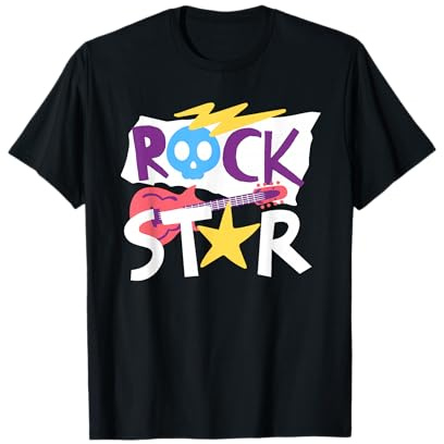 Rockstar Gitarre Rock Musik Sänger Lustige Kinder T-Shirt
