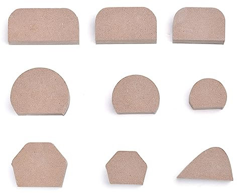 Fhkpsqkcn Juego de 9 moldes de mango de taza de varios tamaños y formas, moldes de mango de taza de cerámica, herramienta para hacer cerámica