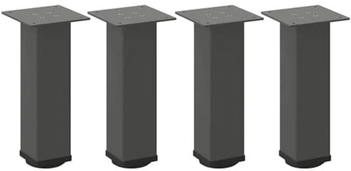 vidaXL Couchtischbeine 4 STK. Anthrazit 30-32 cm Stahl